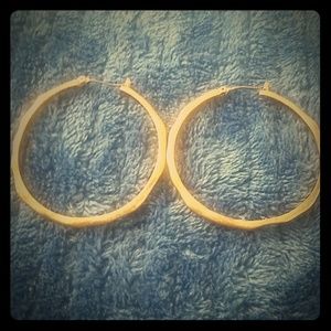Gold hoop earrings
